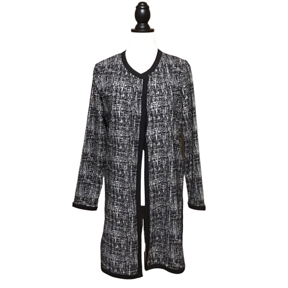 Rafaella Open Front Long Dress Cardigan S